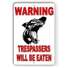 Beware Of Dog Trespassers Will Be Eaten