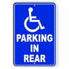 Handicapped Parking In Rear