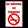 No Smoking On Premises Sign Metal SNS005