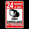 No Trespassing This Property Protected By 24 Hour Video Surveillance Sign