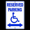Handicapped Reserved Parking Double Arrow