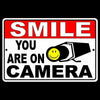Smile You Are On Camera Sign Metal WARNING Video surveillance Security cctv S025