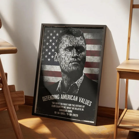 Image of Charlie Kirk America Patriot Poster