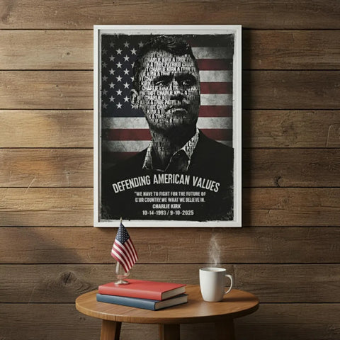 Image of Charlie Kirk America Patriot Poster