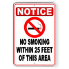 NO SMOKING OR VAPING WITHIN 25 FEET OF THIS AREA