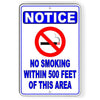 No Smoking Within 500 Feet Of This Area