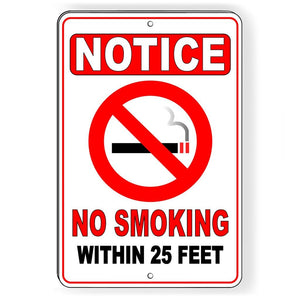 NO SMOKING WITHIN 25 FEET