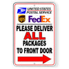 Deliver All Packages To Front Door Arrow Right