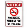 NO SMOKING WITHIN 25 FEET OF THIS AREA