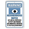 Neighborhood Watch All Activity Reported To The Police