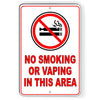 NO SMOKING OR VAPING IN THIS AREA