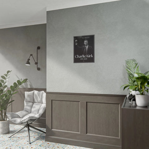 Image of Charlie Kirk Poster, RIP Charlie Kirk 1993 - 2025 Poster, Memorial Charlie Kirk