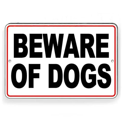 Image of Beware Of Dogs Sign