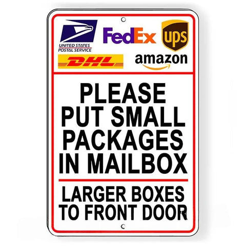 Image of Deliver Small Packages To Mailbox Large Packages To Front Door