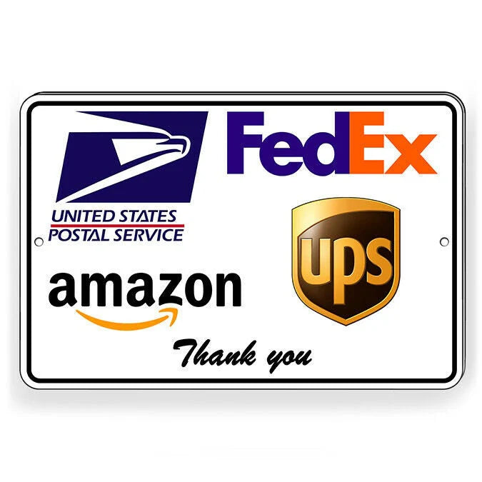 Delivery Instructions Thank You Sign