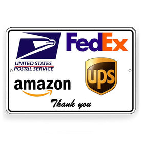 Delivery Instructions Thank You Sign