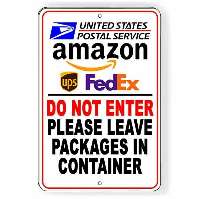 Do Not Enter Leave Packages In Container