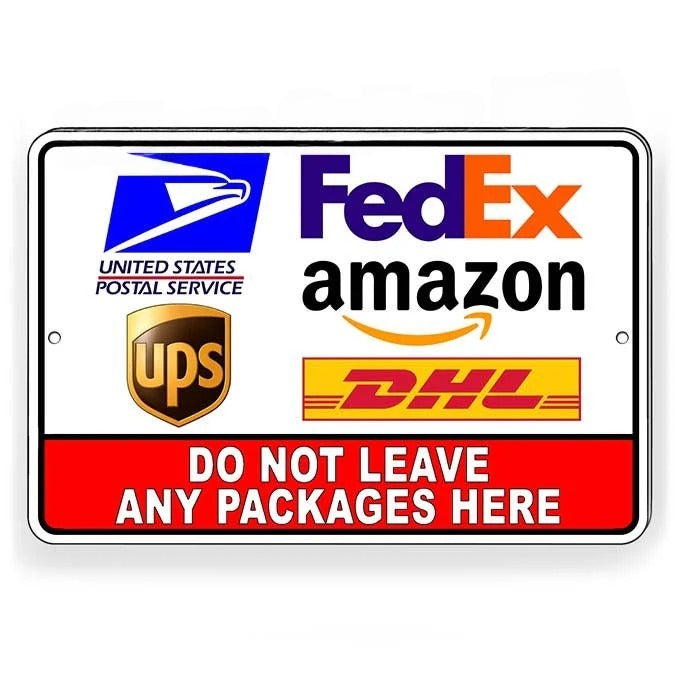Do Not Leave Packages At Gate Deliver To House Sign