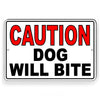 Dog Will Bite Beware Of Dog Caution Metal Sign doberman Security WARNING BD03