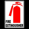 Fire Extinguisher Location Metal Sign Safety WARNING emergency MS006