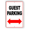 Guest Parking Double Arrow Metal Sign SNP025