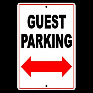 Guest Parking Sign Double Arrows Metal visitor club Do Not no parking best SNP25