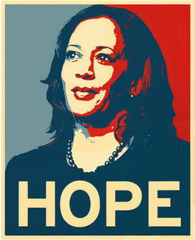 Kamala Harris Hope - Poster