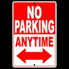 No Parking Either Direction Double Red Arrow Sign Metal WARNING Street SNP026