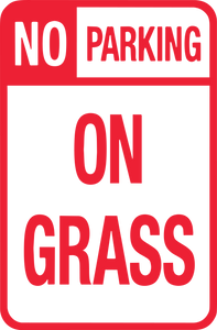 No Parking Signs - No Parking On Grass