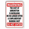 No Trespassing No WARNING Shot Funny Metal Sign private propertySWS003