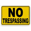 No Trespassing WARNING Metal Sign Weatherproof Won't Rust Or Fade SNT015