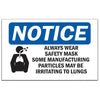 Notice Always Wear Safety Mask Some Sign With Symbol