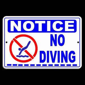 NOTICE NO DIVING