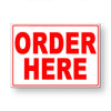 Order Here Metal Sign MS076