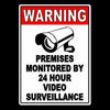 Property Protected By Video Surveillance WARNING Security Camera Metal Sign MS09