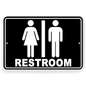 Restroom Men Women Metal Sign bathroom boys girls W077