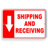 Shipping And Receiving Arrow Down Metal Sign warehouseDelivery SI216