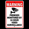 WARNING Sign 24 Hour Video Surveillance Security Metal CCTV Camera best S030