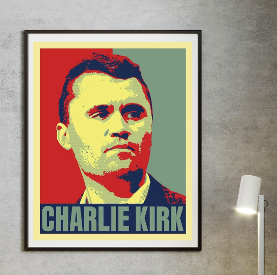 Justice for Charlie Kirk Tribute True Patriot Poster