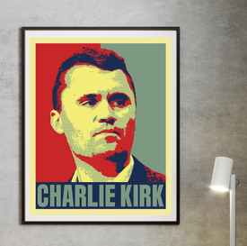 Justice for Charlie Kirk Tribute True Patriot Poster