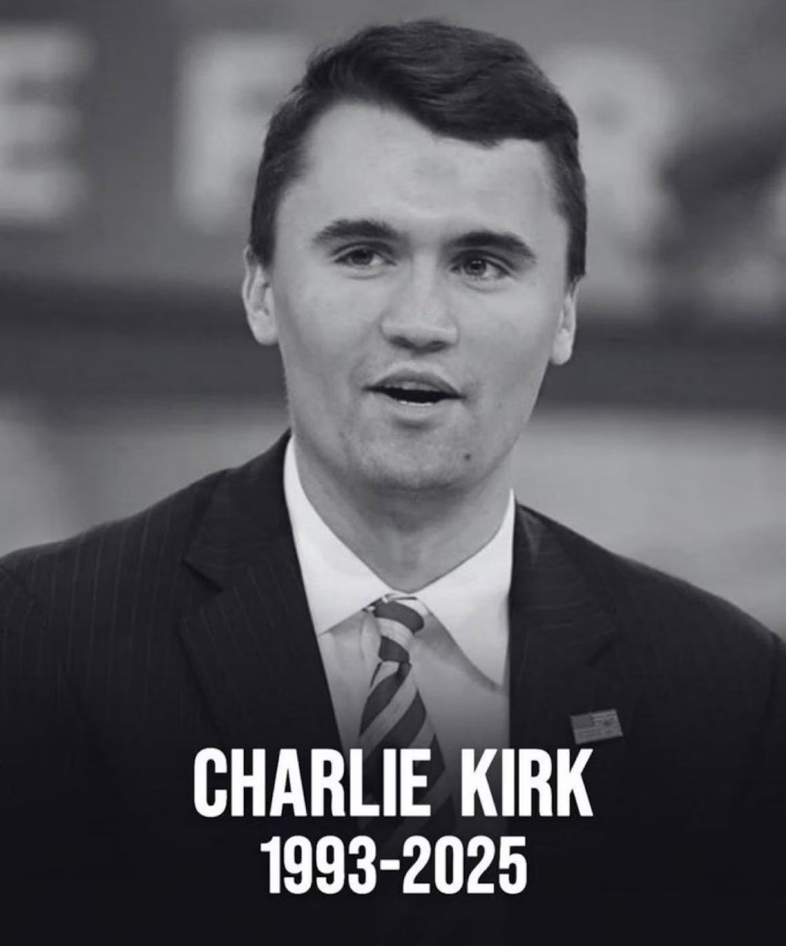 Rest In Peace Charlie Kirk Tribute Poster