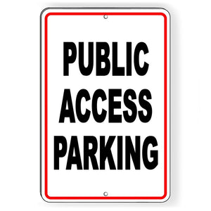 PUBLIC ACCESS PARKING