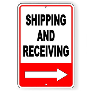 SHIPPING AND RECEIVING ARROW RIGHT