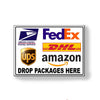 Delivery Instructions Drop Packages Here Amazon Usps Fedex Ups Dhl