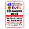 Responsive Dogs Do Not Knock Or Ring Leave All Packages