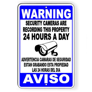 SPANISH SECURITY VIDEO SURVEILLANCE SIGN