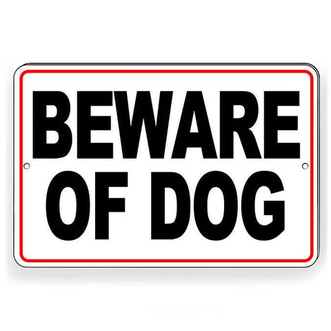 Image of Beware Of Dog Sign