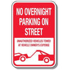 No Parking Signs - No Overnight Parking On Street