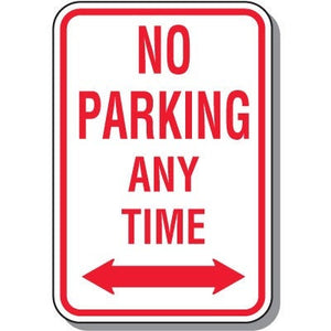 No Parking Anytime Sign