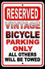 Vintage Bicycle Parking Only All Others Will Be Towed Metal Sign USA novelty